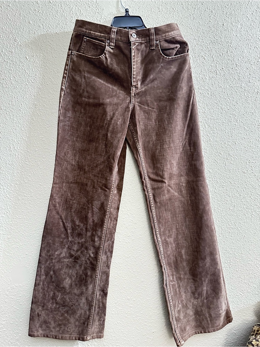 We The Free Chocolate Brown Boot-Cut Velvet Jeans